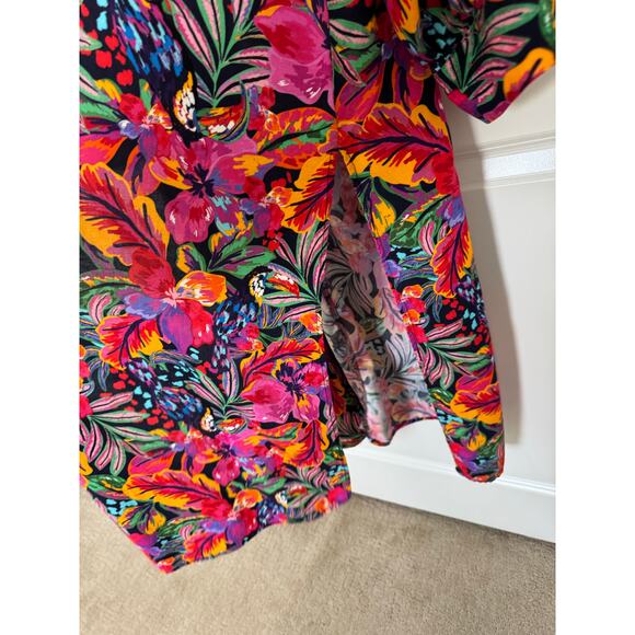 Vibrant Floral Swim Cover-Up - Picture 7 of 9